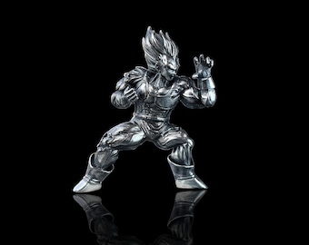 Colgante de Vegeta en plata de ley 925 - Joyería de Dragon Ball Z