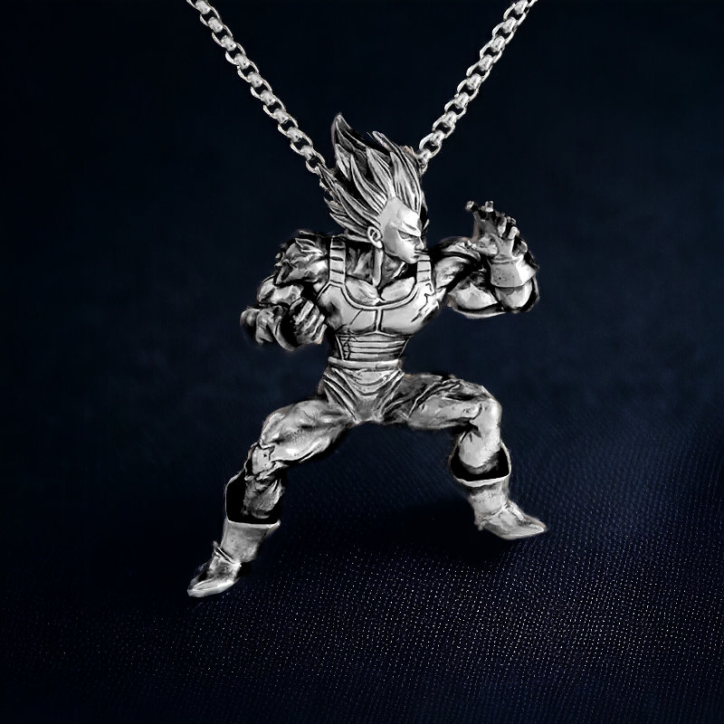broly dragon ball super Custom Keychain Jewelry Necklaces Pendant Two Sides  Key