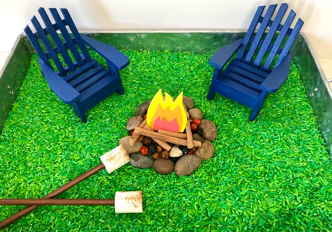 Fireside Camping Sensory Bin Set Etsy Canada