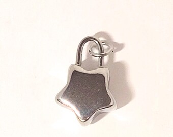 Star Padlock Charm