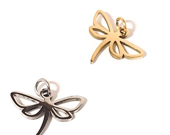 Dainty Dragonfly Charm, loss mom gift