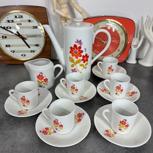 Couleuvre porcelain coffee service