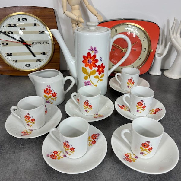 service à café en porcelaine de Couleuvre