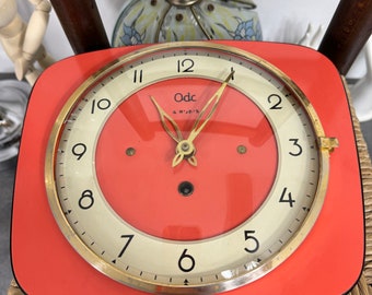 horloge ODO orange année 60