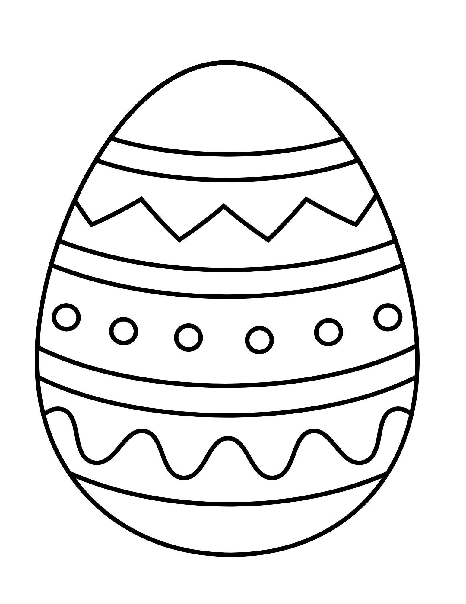 Printable Easter Egg Coloring Pages Etsy