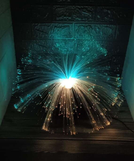 Fiber optic on sale table lamp