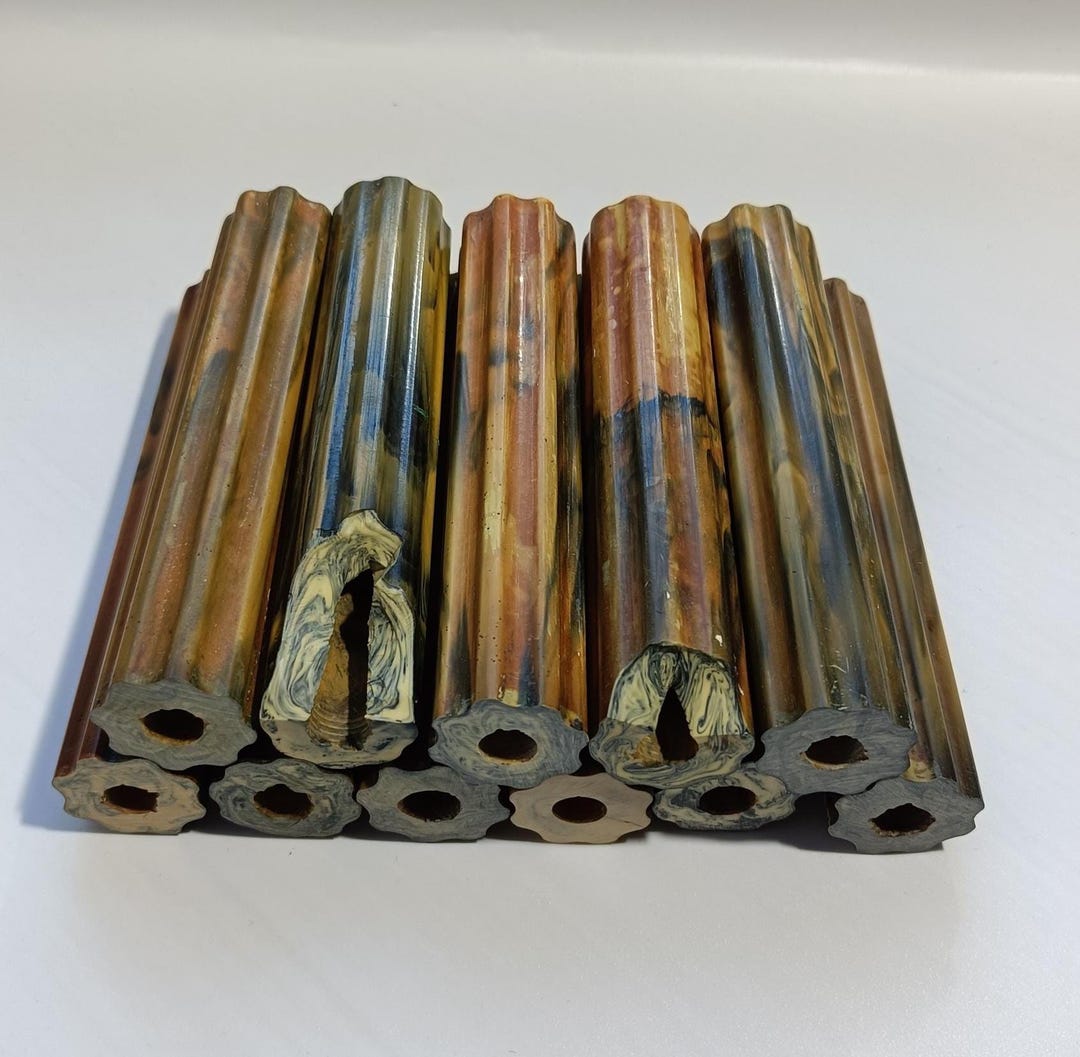 Catalin Rods Vintage Bakelite Vein Rods, Catalin Handles, USSR Soviet, 789 Grams ...