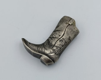 Vintage Cowboy Boot Feuerzeugetui, Marlboro, Tabakzubehör
