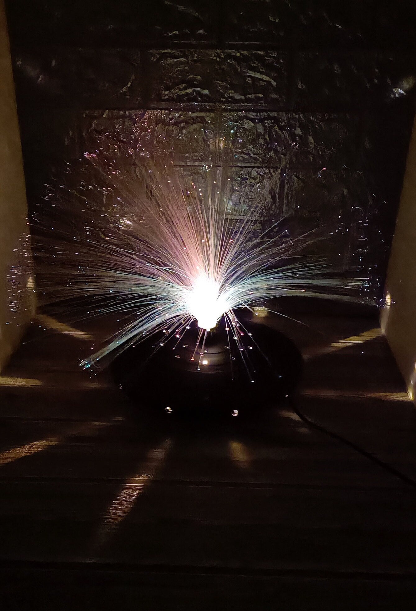 Fiber optic 2024 rotating lamp