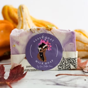 Lavender Essential Oil Goat Milk Soap | Gifts for Her | Lavender Bar Soap| MN Made| Hand Made| Self Care | Soap for hands, feet, & body