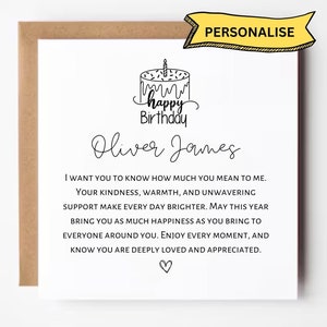Verjaardagskaart vriend, gepersonaliseerde speciale vriend verjaardag, Happy Birthday Bestie Card, gedicht verjaardagskaart voor vriend, verjaardagskaart zus