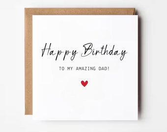 Carte d'anniversaire papa, poème papa, carte pour l'anniversaire de papa, carte d'anniversaire pour lui, carte d'anniversaire spéciale papa, carte de papa, papa, pops