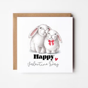 Feliz Dia dos Namorados, cartão de dia dos namorados de coelhinho, cartão de alma gêmea, para quem eu amo, alguém especial, cartão romântico, cartão para ele, cartão para ela