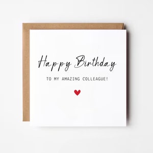 Geburtstagskarte für Kollegen, alles Gute zum Geburtstag für meine tolle Kollegin, Arbeit Bestie Geburtstagskarte, Büro Karte, Geburtstag der Arbeit Frau - personalisiert