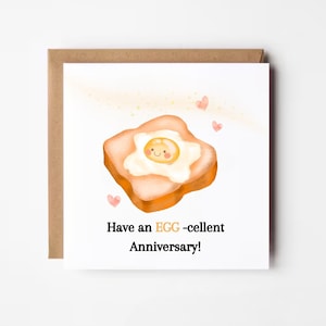 Tener un aniversario excelente - Tarjeta de aniversario - Tarjeta del 1er aniversario - Tarjeta de amor - Tarjeta de alma gemela - Tarjeta de juego de palabras divertida - Tarjeta personalizada