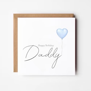 Tarjeta de cumpleaños de papá, tarjeta de cumpleaños feliz papá, feliz 1er cumpleaños como mi papá, te amo papá, tarjeta de cumpleaños de papá, tarjeta del corazón, personalizado