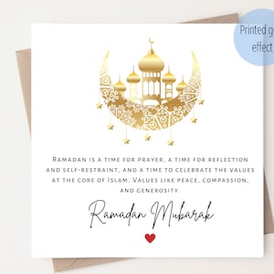 Ramadan Mubarak-kaart voor Ramadan Celebration Card voor moslims Happy Ramadan Card Collega Ramadan Card Islamitische Ramadan Wenskaart Cadeau