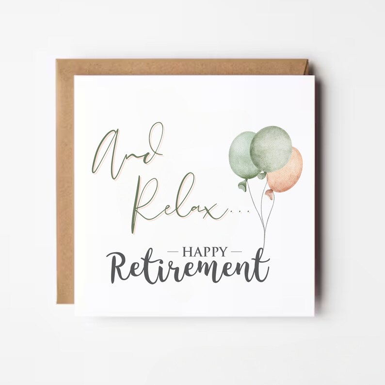 Carte de bonne retraite, carte de départ collègue de travail, départ de meilleure amie du travail, carte de retraite, carte d'adieu et de bonne chance, carte d'encouragement image 4