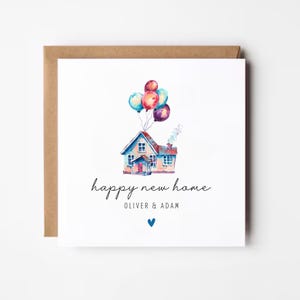Personalised New Home Card, Happy New Home Card, New Home Gift, Congratulations On Your New Home, Happy Moving Day, Housewarming Gift