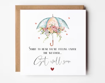 Floral Get Well Card: Personalized Speedy Recovery Wishes