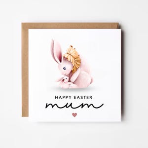 Feliz Páscoa, Mãe, Cartões de Páscoa da Filha para a Mãe, Presentes de Páscoa para a Mãe do Filho, Domingo de Páscoa, Cartão de Páscoa de Coelho para a Mãe, Mãe, Mamãe, Mamãe