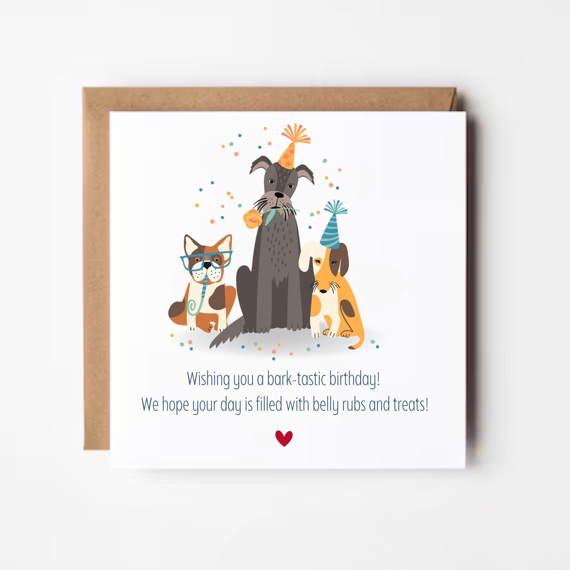 From the Dog Birthday Card, Dad Birthday Card From the Dog, Dog ...
