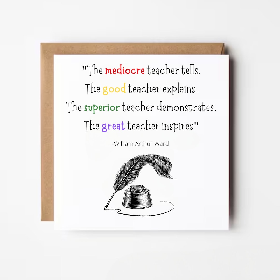 Personalized Teacher Thank You Card: End of Term Gift - Etsy