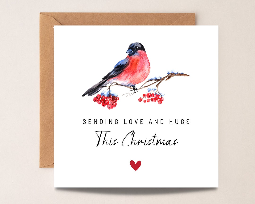 Thinking of You Christmas Robin Card: Bereavement Sympathy Card - Etsy UK