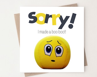 Cute apology card, Sorry Card, Apology Card, Sorry I am an Idiot, Sorry Message Card, Please Forgive Me, Sorry Message, Forgiveness card