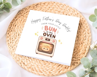 Biglietto per la festa del papà con la pancia in arrivo, biglietto per papà con la pancia in arrivo, regalo per il futuro papà, biglietto di annuncio di gravidanza carino per papà