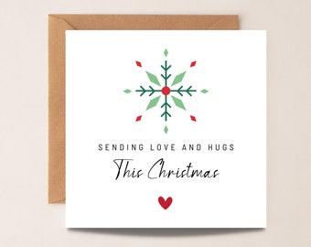 Thinking Of You Christmas Card, Bereavement Christmas Card, Sorry For Your Loss, Simple Christmas Sympathy Card, Christmas Card For Friend