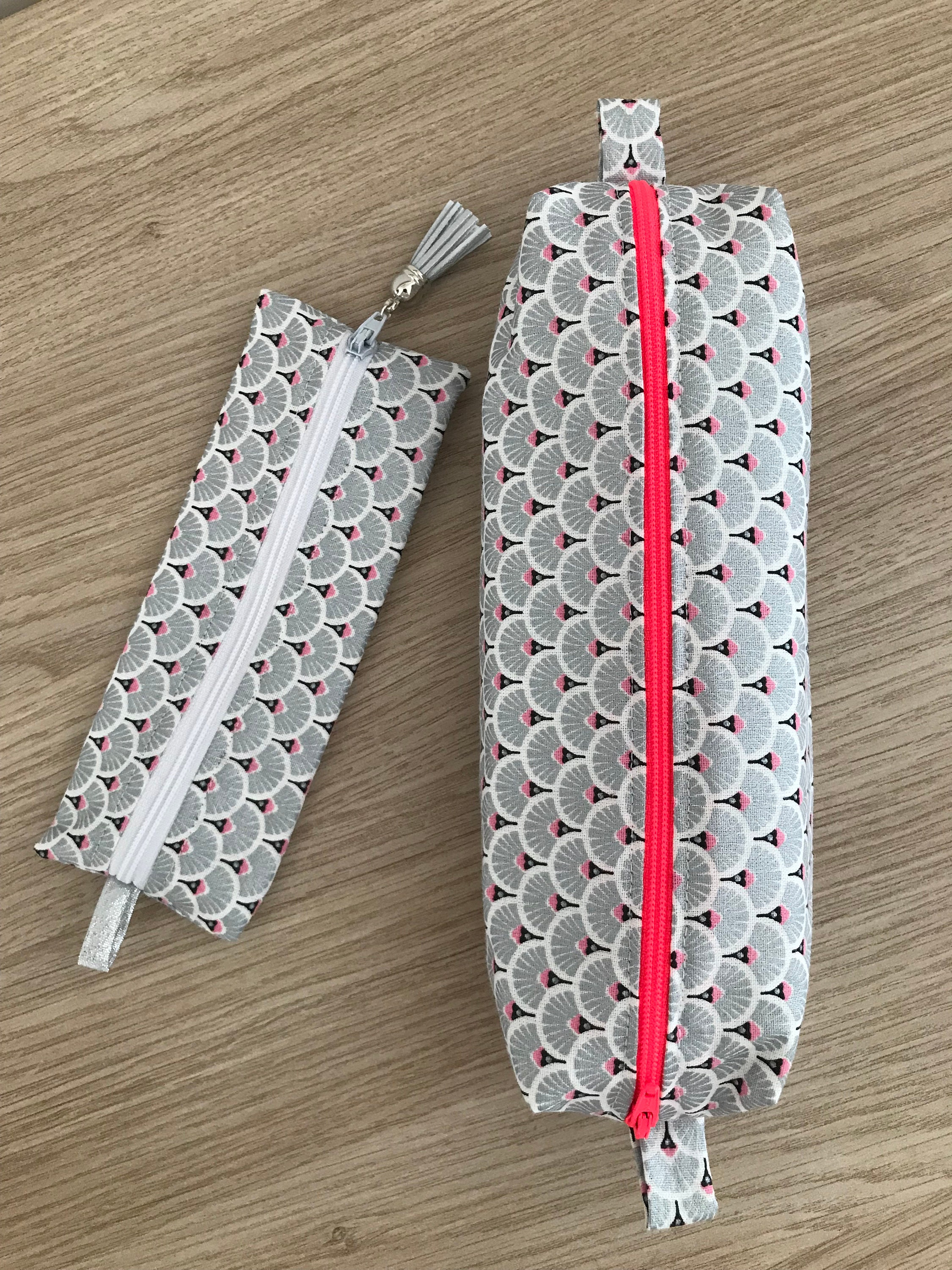 Trousse Argentée, Petit ou Grand Format, Pochette Zippée et Doublée