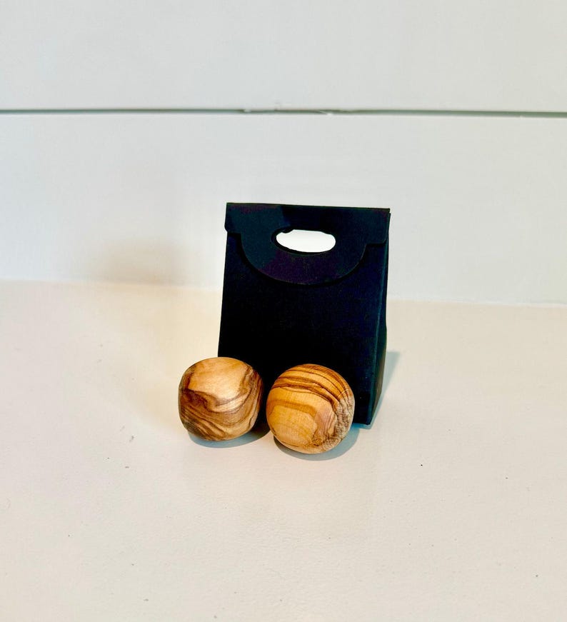 Relaxation Olive Wood Balls | Stress Balls| Anxiety Toy| Fidget Toy| Meditation Balls| Stress Relief On The GO! image 2