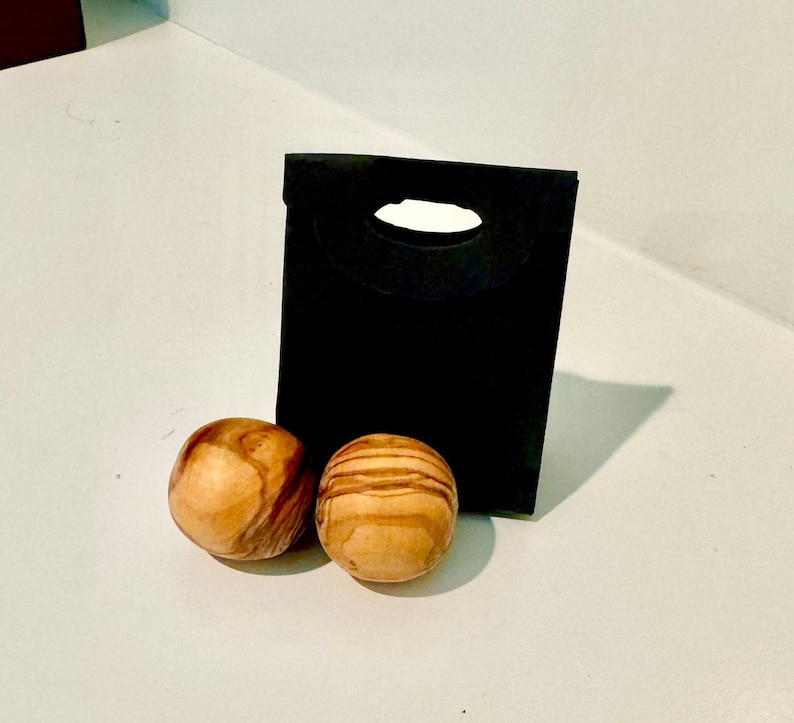 Relaxation Olive Wood Balls | Stress Balls| Anxiety Toy| Fidget Toy| Meditation Balls| Stress Relief On The GO! image 5