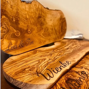 Olive Wood Cutting Boards | Customizable Cutting Board Set| Olive Wood Cutting Boards Olive Wood Charcuterie Boards| Wedding Gift