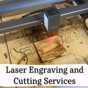Laser Cutting and Engraving Services| Wood, Metal, Leather, Stone, Glass and More| Perfect For Small Businesses| Custom Products