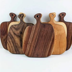 Cherry, Walnut, & Maple Charcuterie Board | Handmade Cutting Board | Rustic Serving Tray | Custom Logo or Bulk Gift | Modern Kitchen Decor