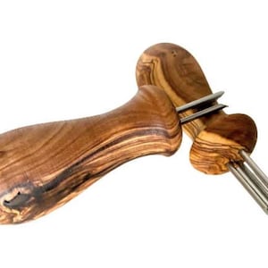 Set of 2 Olive Wood Corn On The Cob Holders| Rustic Wooden Corn On The Cob Holders| Modern Kitchen| Handmade