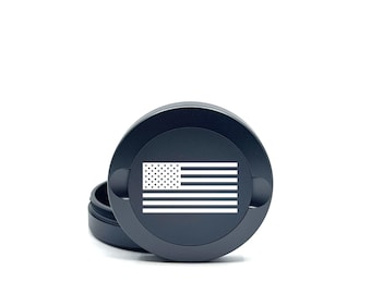 Kundenspezifischer amerikanische Flaggen-Metallnikotinbeutel-Dose | Vaterländische Dose Geschenk | Personalisierte Dip-Can für Ihn | 4. Juli oder College Geschenk