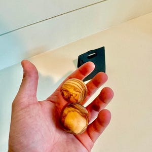 Relaxation Olive Wood Balls | Stress Balls| Anxiety Toy| Fidget Toy| Meditation Balls| Stress Relief On The GO! image 3