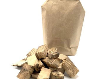 Chunks (2.2 lbs) Made of Olive Wood For Smoking & Smoking BBQ | Housewarming Gifts| Summer Time Essentials| Backyard BBQ| Fathers Day|
