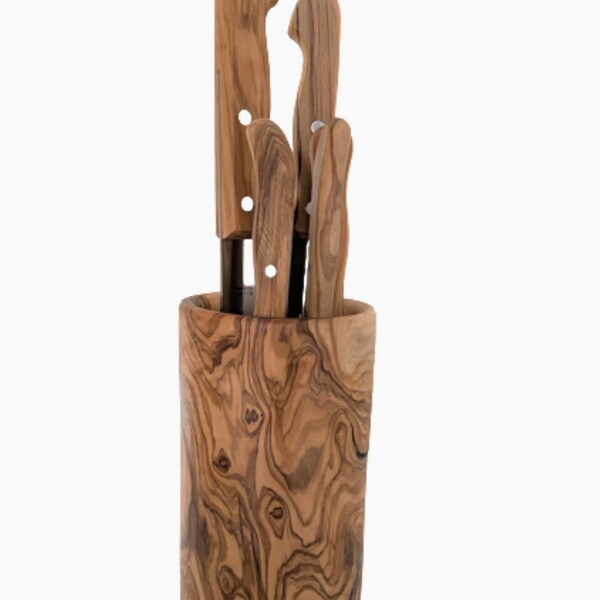 Knife Block Without Knives Etsy