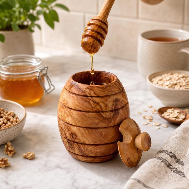 TheRyansWoodworking Honey Pot - Thumbnail 2