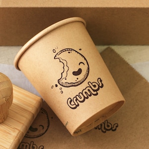 Custom Business Logo Stamp, Personalized Small & Large Rubber Stamps, Stamp for Fabric Cardboard Mailer Paper Cups Kraft Bags, Pottery Stamp zdjęcie 5