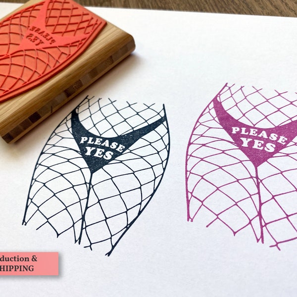 Sexy Fish Net Stockings Rubber Stamps - Sexy Lingerie Stamp - Stocking Fetish - Custom Panties Text - Girls with Curves - Custom Name Stamp