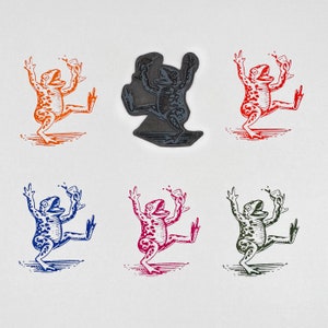 Betrunkener Frosch Stempel - Lustiger Frosch Stempel - Lustiger Stempel für Grußkarten - Geschenkpapier Stempel - Maßgeschneidertes Seidenpapier