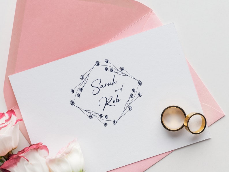 Custom Wedding Stamp Save the Date Stamp Wedding Etsy