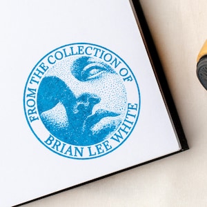 Buch Stempel – Klassische Skulptur Ex Libris Bibliothek Stempel