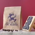 Custom Logo Stamp for Business, Coffee Cup Stamp, Small Business Rubber Stamps, Kraft Paper Bag Branding, Small & Large Stamps for Mailers product logo