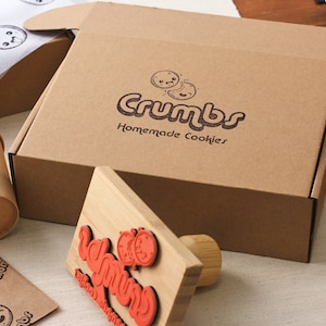 Custom Rubber Stamp - Logo Stamp - Business Branding - Return Address -  Wedding - Business Card - Personalized text or image - Self Inking